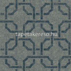   Casadeco Vienne vinyl, vlies anyagú zöld, arany színű art deco, geometriai klasszikus tapéta