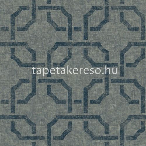Casadeco Vienne vinyl, vlies anyagú zöld, arany színű art deco, geometriai klasszikus tapéta