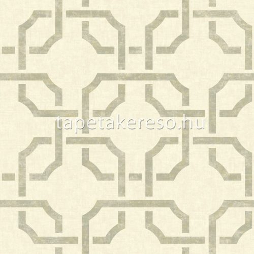 Casadeco Vienne vinyl, vlies anyagú beige, arany, homok színű art deco, geometriai klasszikus tapéta