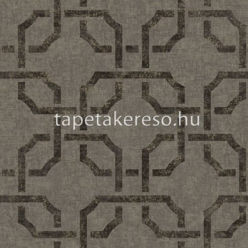 Casadeco Vienne vinyl, vlies anyagú barna színű art deco, geometriai klasszikus tapéta