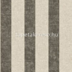   Casadeco Vienne vinyl, vlies anyagú barna színű csíkos, textilhatású klasszikus tapéta
