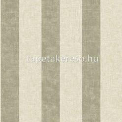   Casadeco Vienne vinyl, vlies anyagú beige, zöld színű csíkos, textilhatású klasszikus tapéta