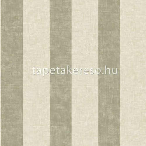 Casadeco Vienne vinyl, vlies anyagú beige, zöld színű csíkos, textilhatású klasszikus tapéta