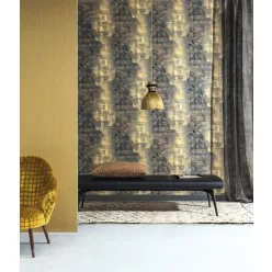   Khroma Wild vlies anyagú mustársárga színű egyszínű modern tapéta