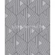 Khroma Wild vlies anyagú fehér, fekete, ezüst színű geometriai modern tapéta
