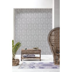   Khroma Wild vlies anyagú fehér, fekete, ezüst színű geometriai modern tapéta