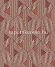 Khroma Wild vlies anyagú barna, terrakotta színű geometriai modern tapéta