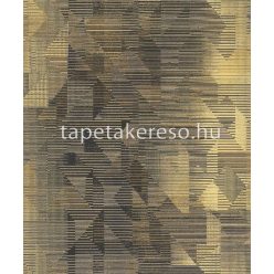   Khroma Wild vlies anyagú mustársárga, fekete színű geometriai modern tapéta