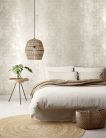 Khroma Wild vlies anyagú fehér, beige színű geometriai modern tapéta