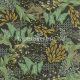Caselio Wild vlies anyagú fekete, zöld, sárga, barna színű leveles, állatos modern, natural tapéta