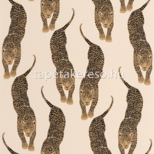 Caselio Wild vlies anyagú beige, barna, fekete színű állatos modern, natural tapéta
