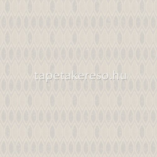 Prestige Wall For II vlies anyagú törtfehér, gyöngyház színű geometriai modern tapéta