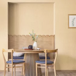   Caselio Woodline, vinyl, vlies anyagú, barna színű, moire, famintás, Modern tapéta
