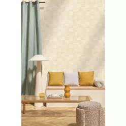   Caselio Woodline, vinyl, vlies anyagú, beige színű, geometriai, famintás, Modern tapéta