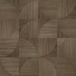   Caselio Woodline, vinyl, vlies anyagú, barna színű, geometriai, famintás, Modern tapéta