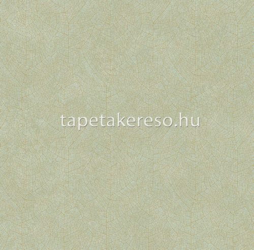 Casadeco Woods vlies, vinyl anyagú zöld, arany színű levél erezet natural, modern tapéta