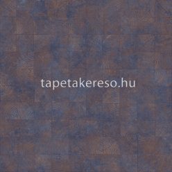   Casadeco Woods vlies, vinyl anyagú kék, barna színű kockás, famintás natural, modern tapéta