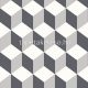 Caselio Young & Free vlies, vinyl anyagú fehér, szürke színű 3d, geometriai ifjúsági tapéta