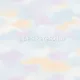 Caselio Young & Free vlies, vinyl anyagú kék, rózsaszín, barack színű felhős ifjúsági tapéta