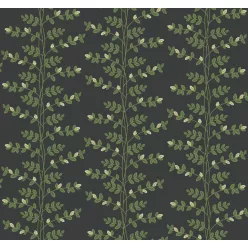   York RIFLE PAPER 3 vlies anyagú, fekete, zöld, fehér színű, leveles, Modern tapéta
