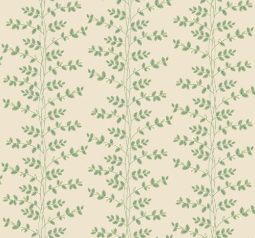 York RIFLE PAPER 3 vlies anyagú, beige, zöld színű, leveles, Modern tapéta