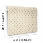 York RIFLE PAPER 3 vlies anyagú, beige, szürke, arany színű, virágos, Modern tapéta