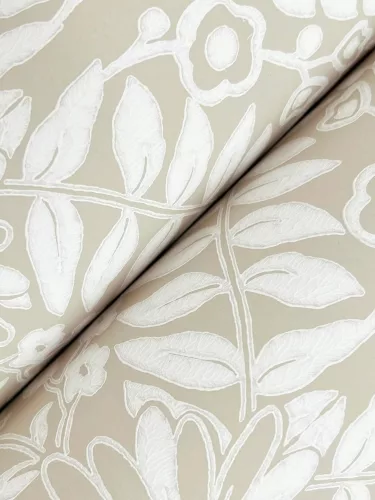 York RIFLE PAPER 3 vlies anyagú, beige, fehér színű, gyümölcsös, virágos, Modern tapéta