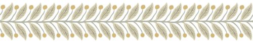 York RIFLE PAPER 3 vlies anyagú, beige, fehér, arany színű, leveles, Modern bordűr
