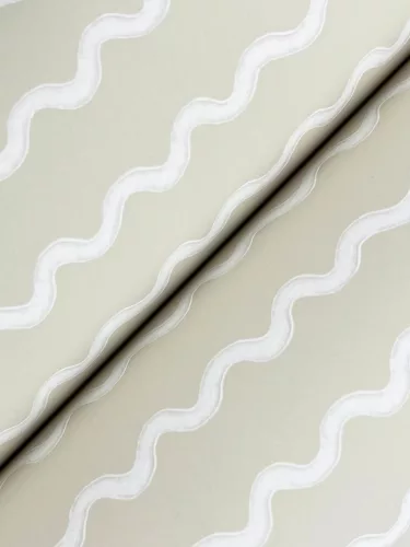 York RIFLE PAPER 3 vlies anyagú, fehér, beige  színű, hullámos, Modern tapéta
