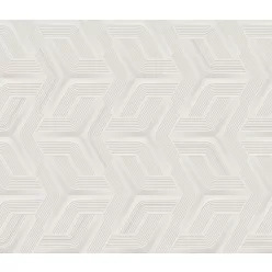   Zambaiti Parati Lamborghini 3 vlies, vinyl anyagú törtfehér színű geometriai modern tapéta