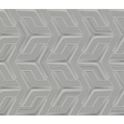   Zambaiti Parati Lamborghini 3 vlies, vinyl anyagú szürke színű geometriai modern tapéta