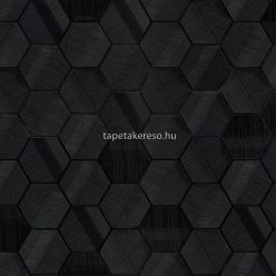   Zambaiti Parati Lamborghini 3 vlies, vinyl anyagú fekete színű sejtminta, geometriai modern tapéta