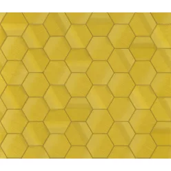   Zambaiti Parati Lamborghini 3 vlies, vinyl anyagú sárga színű sejtminta, geometriai modern tapéta