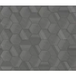   Zambaiti Parati Lamborghini 3 vlies, vinyl anyagú szürke színű sejtminta, geometriai modern tapéta