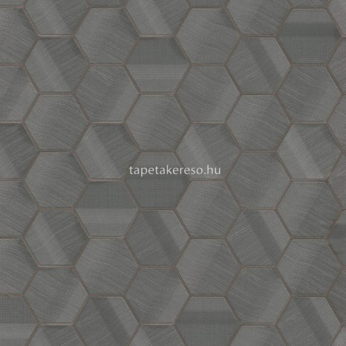 Zambaiti Parati Lamborghini 3 vlies, vinyl anyagú szürke színű sejtminta, geometriai modern tapéta