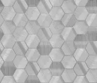Zambaiti Parati Lamborghini 3 vlies, vinyl anyagú szürke színű sejtminta, geometriai modern tapéta