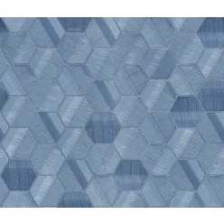   Zambaiti Parati Lamborghini 3 vlies, vinyl anyagú kék színű sejtminta, geometriai modern tapéta