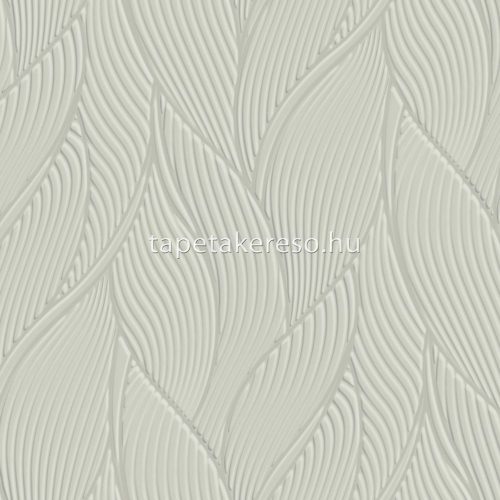 Zambaiti Parati Trussardi Casa 7 vlies, vinyl anyagú szürke színű 3d, leveles modern tapéta