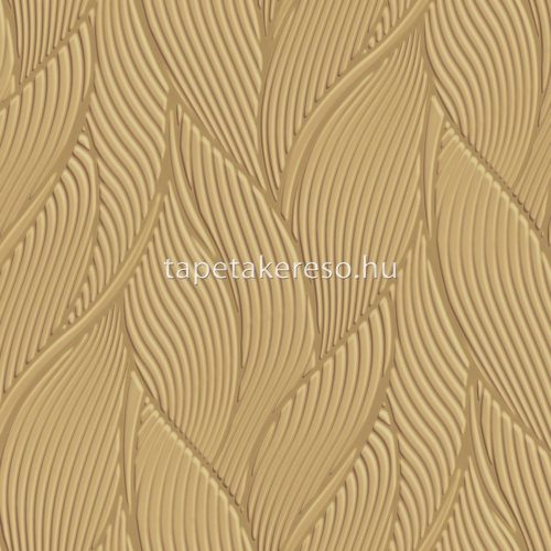 Zambaiti Parati Trussardi Casa 7 vlies, vinyl anyagú arany színű 3d, leveles modern tapéta