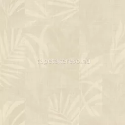  Zambaiti Parati Trussardi Casa 7 vlies, vinyl anyagú beige színű kockás, leveles, szövethatású modern tapéta