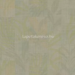   Zambaiti Parati Trussardi Casa 7 vlies, vinyl anyagú szürke, zöld, türkiz, beige színű kockás, leveles, szövethatású modern tapéta