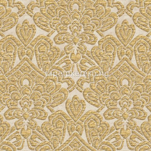 Zambaiti Parati Trussardi Casa 7 vlies, vinyl anyagú beige, arany színű barokk modern tapéta