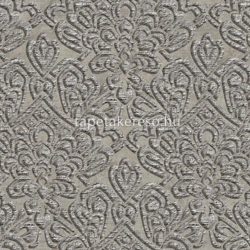 Zambaiti Parati Trussardi Casa 7 vlies, vinyl anyagú szürke, fehér színű barokk modern tapéta