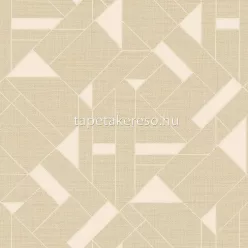   Zambaiti Parati Trussardi Casa 7 vlies, vinyl anyagú beige, vajszínű színű geometriai modern tapéta