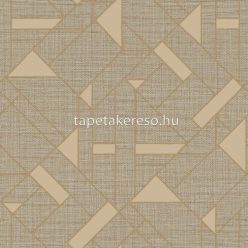   Zambaiti Parati Trussardi Casa 7 vlies, vinyl anyagú barna, rosegold színű geometriai modern tapéta