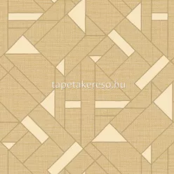   Zambaiti Parati Trussardi Casa 7 vlies, vinyl anyagú sárga, krém színű geometriai modern tapéta