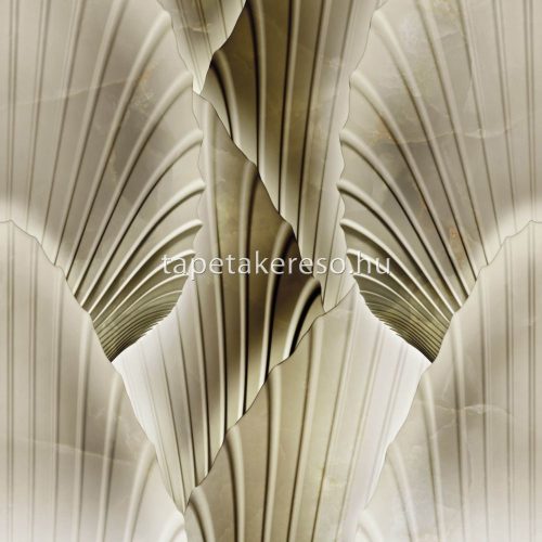 Zambaiti Parati Trussardi Casa 7 vlies, vinyl anyagú törtfehér, barna színű geometriai, absztrakt modern tapéta