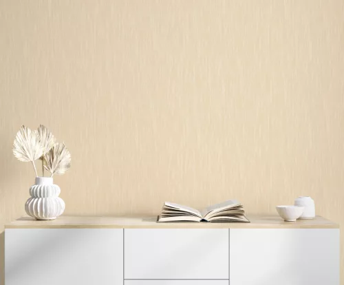 Zambaiti Parati Casa Chic vlies, vinyl anyagú, beige, csillámos színű, struktúrált, egyszínű, Modern tapéta