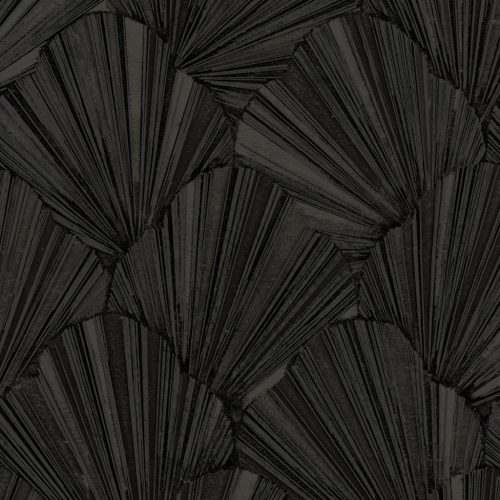 Zambaiti Parati Casa Chic vlies, vinyl anyagú, fekete, ezüst, csillámos színű, art deco, geometriai, struktúrált, Modern tapéta