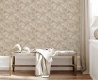 Zambaiti Parati Casa Chic vlies, vinyl anyagú, homok, arany színű, virágos, absztrakt, Modern tapéta